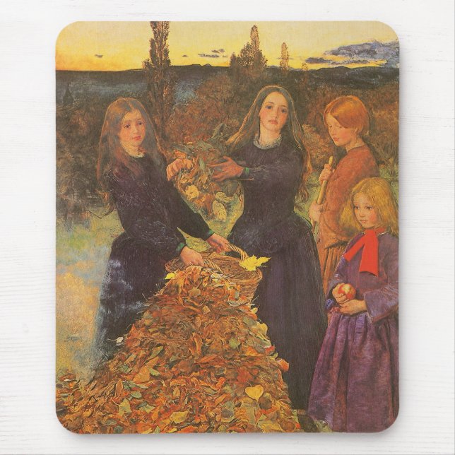 Tapis De Souris Autumn Leaves by Sir John Everett Millais (Devant)