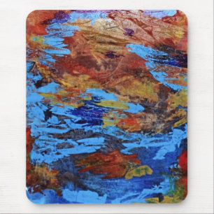Tapis De Souris "Autumn Streams" Conception abstraite Mousepad