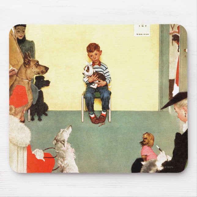 Tapis De Souris Aux Vets de Norman Rockwell (Devant)