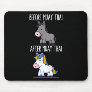 Tapis De Souris Avant Après Muay Thai Unicorn Fighter Boxe