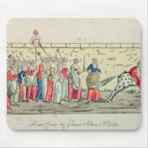 Tapis De Souris Avant-garde des femmes allant à