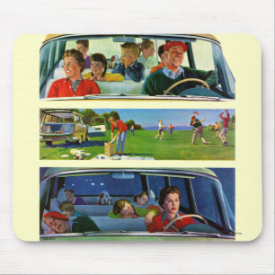 Tapis De Souris Avant, pendant et après le pique-nique