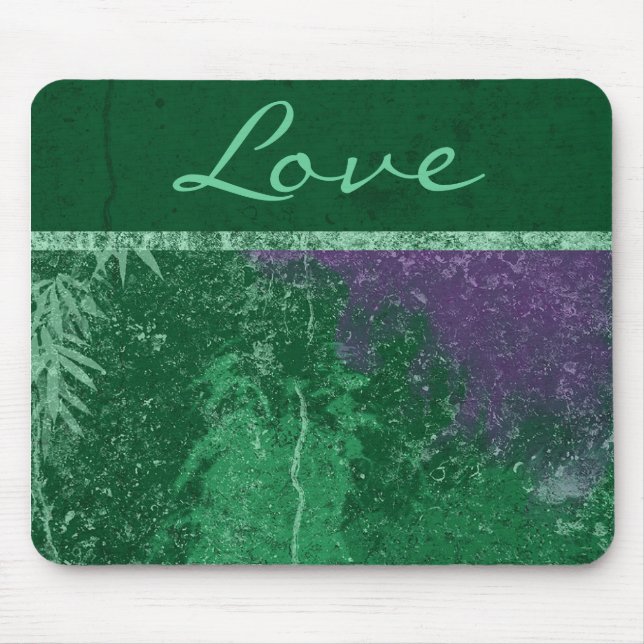 Tapis De Souris Avatar Toxic Green "Love" Mouse Pad (Devant)
