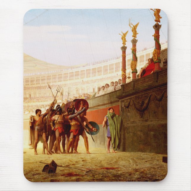 Tapis De Souris Ave Caesar by Jean-Leon Gerome (Devant)