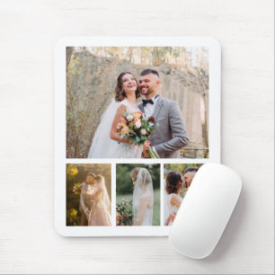 Tapis de souris avec collage de photos de mariage