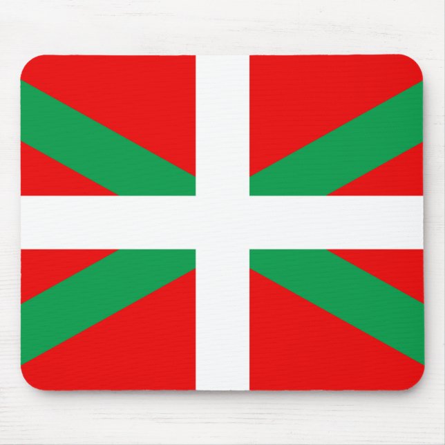Tapis de Souris avec Drapeau Basque "Ikkurina" (Devant)