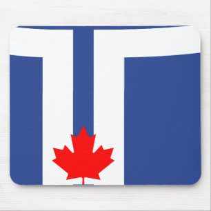Tapis de souris avec drapeau de Toronto, Canada
