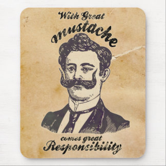 Tapis De Souris Avec la grande moustache vient la grande
