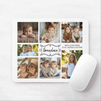 Tapis De Souris Avec Love Custom 7 Photo Collage