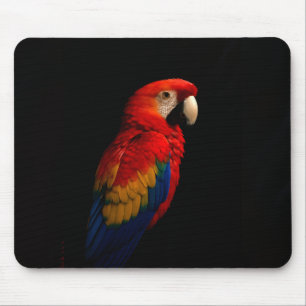 Tapis de souris avec perroquet écarlate