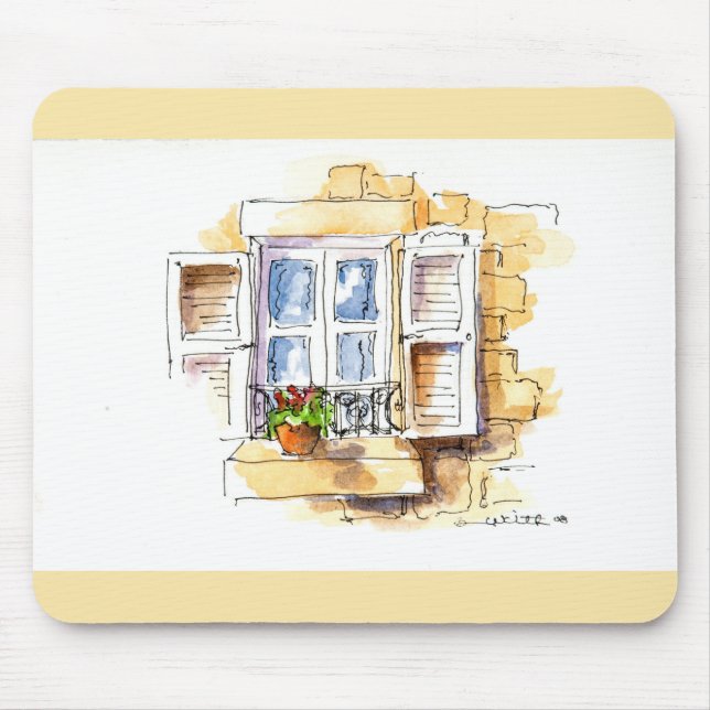 Tapis de souris avec une vue (Devant)