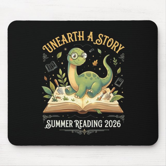 Tapis De Souris Aventure de lecture Dino Été 2026 T (Devant)