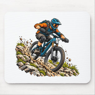 Tapis De Souris Aventure de vélo tout terrain pour les cyclistes M