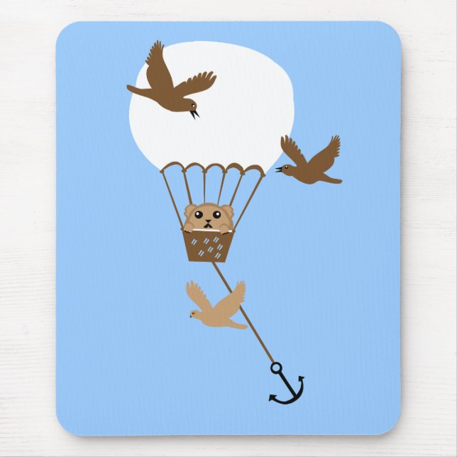 Tapis De Souris Aventure en ballon Hamster (Devant)