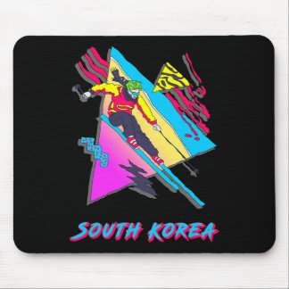 Tapis De Souris Aventure Ski Colorée En Corée Du Sud