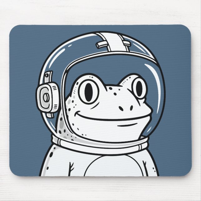 Tapis De Souris Aventure spatiale de la grenouille astronaute mign (Devant)