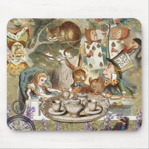 Tapis De Souris Aventures Classiques d'Alice au Thé dans le Pays d