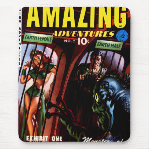 Tapis De Souris Aventures Incroyables #2 Bande Dessinée Rétro de S
