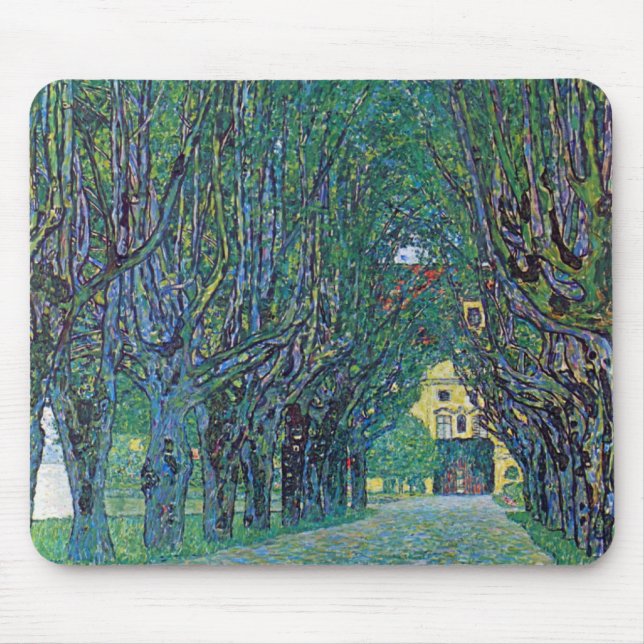 Tapis De Souris Avenue In Schloss Kammer Park par Gustav Klimt (Devant)