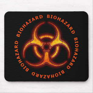 Tapis De Souris Avertissement de zombi de Biohazard