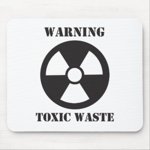 Tapis De Souris Avertissement - déchets toxiques