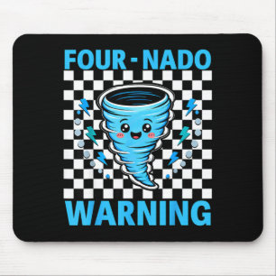 Tapis De Souris Avertissement Four nado 4e anniversaire 4 ans enfa