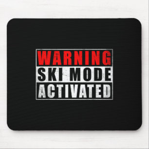 Tapis De Souris Avertissement Mode Ski Activé 1