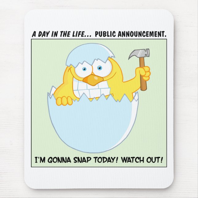 Tapis De Souris Avertissement : sur le point de s'accrocher à la p (Devant)