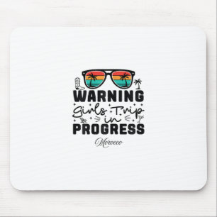 Tapis De Souris Avertissement Voyage de Filles en Cours Vacances M