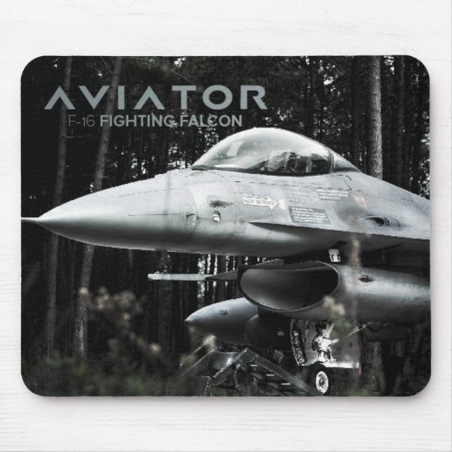 Tapis De Souris Aviateur F-16 Faucon de combat (Devant)