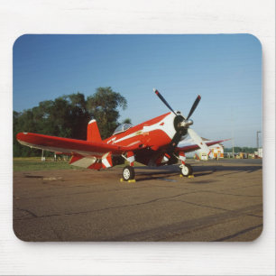 Tapis De Souris avion F2G-1D Super Corsair lors d'un spectacle aér