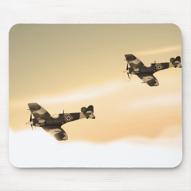 Tapis De Souris Avion Vintage (Devant)