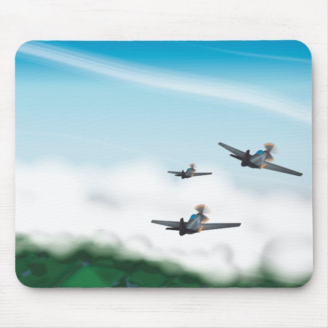 Tapis De Souris Avions de la Seconde Guerre mondiale (Devant)