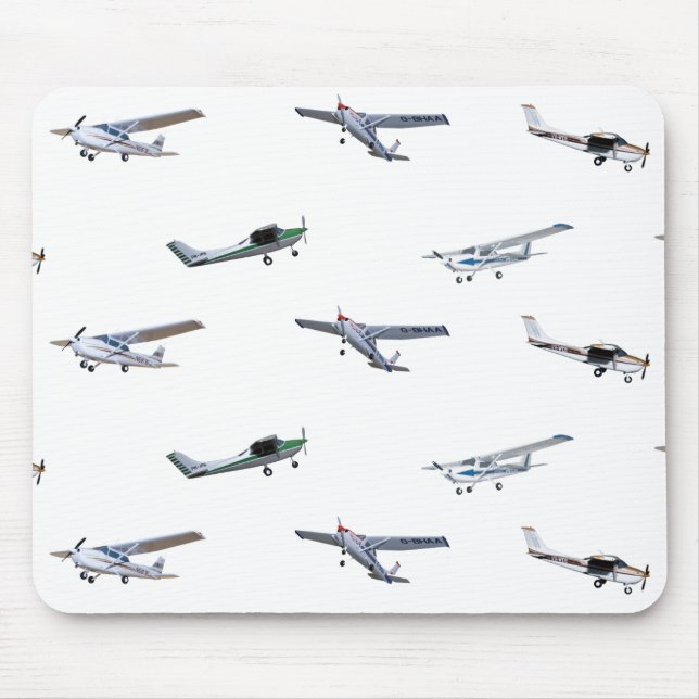Tapis De Souris Avions modèles de Cessna en vol (Devant)