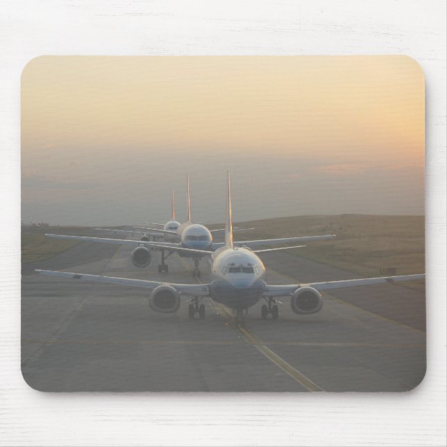 Tapis De Souris Avions sur la piste (Devant)