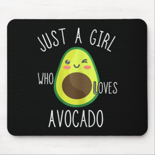 Tapis De Souris Avocado Girls Sweet Avocado Amateurs de fruits Été