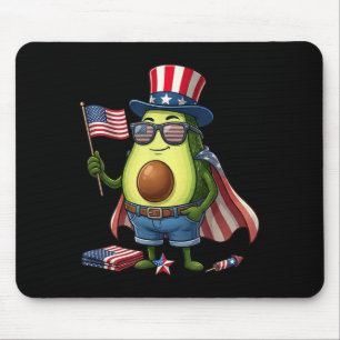 Tapis De Souris Avocat drôle drapeau américain Usa Jour de la mémo