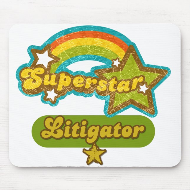 Tapis De Souris Avocat plaidant de superstar (Devant)