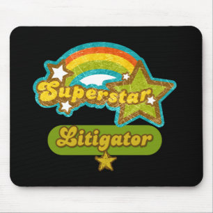 Tapis De Souris Avocat plaidant de superstar