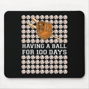 Tapis De Souris Avoir Un Bal Pour 100 Jours De Baseball Enfants Ga