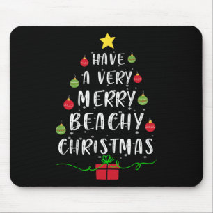 Tapis De Souris Avoir Une Plage Très Joyeuse Sweater Arbre De Noël