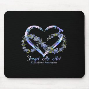 Tapis De Souris Awareness Forget Me Not Infinity Heart
