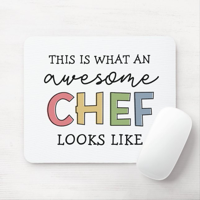 Tapis De Souris Awesome Chef Gifts | Best Chef Ever Funny Gift (Avec souris)