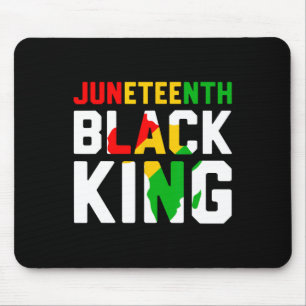 Tapis De Souris Awesome Junetdix Black King Melanin Fête des pères