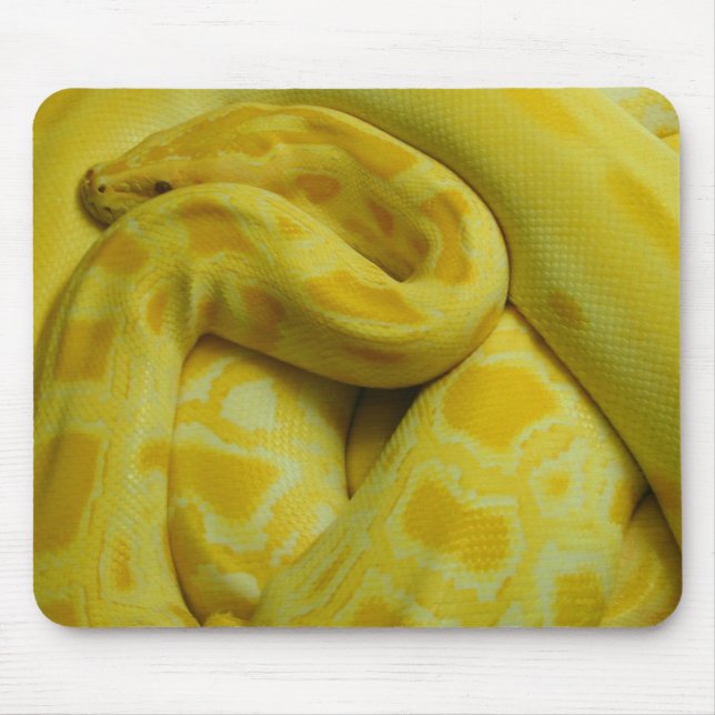 Tapis De Souris Awesome Yellow Burmese Python (Devant)