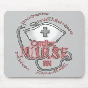 Tapis de souris Axiome d'infirmière cardiaque