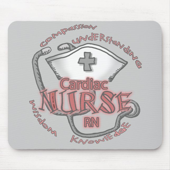 Tapis de souris Axiome d'infirmière cardiaque (Devant)