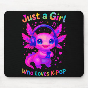Tapis De Souris Axolotl Juste Une Fille Qui Aime K-p