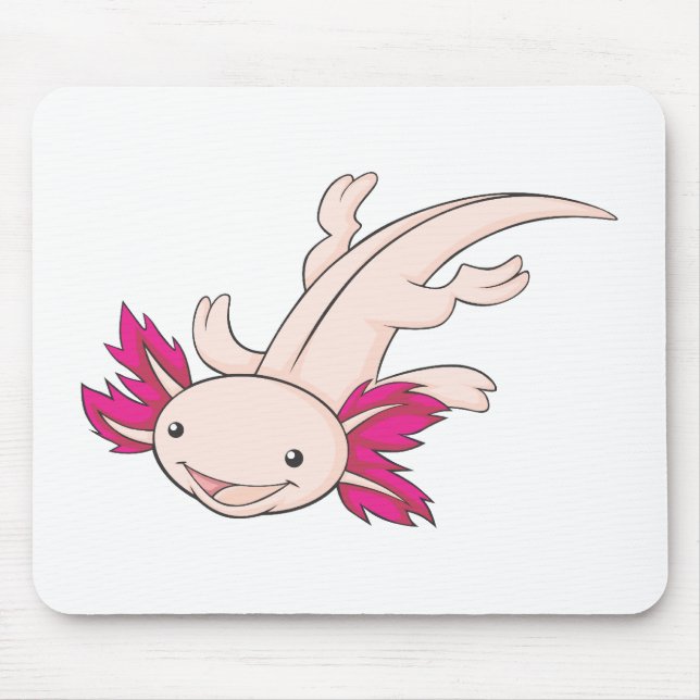 Tapis De Souris Axolotl mexicain heureux (Devant)