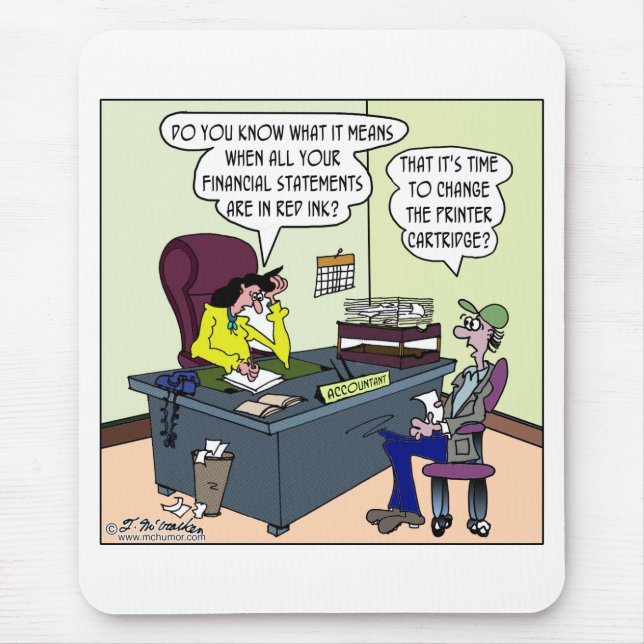 Tapis De Souris Ayez l'encre rouge ? Changez la cartouche (Devant)